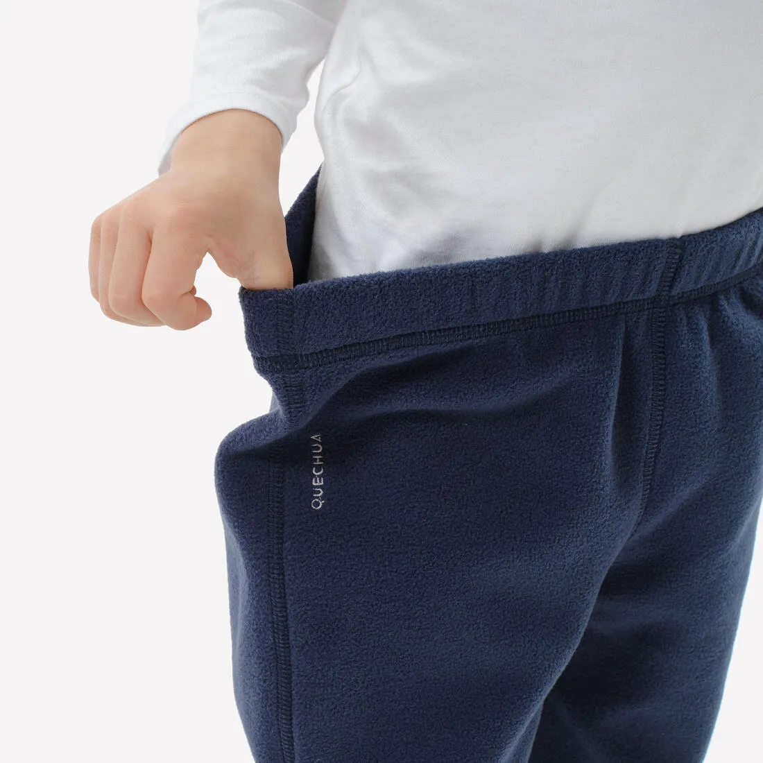 Pantalon polaire de randonnée - mh100 bleu marine - enfant 2 - 6 ans