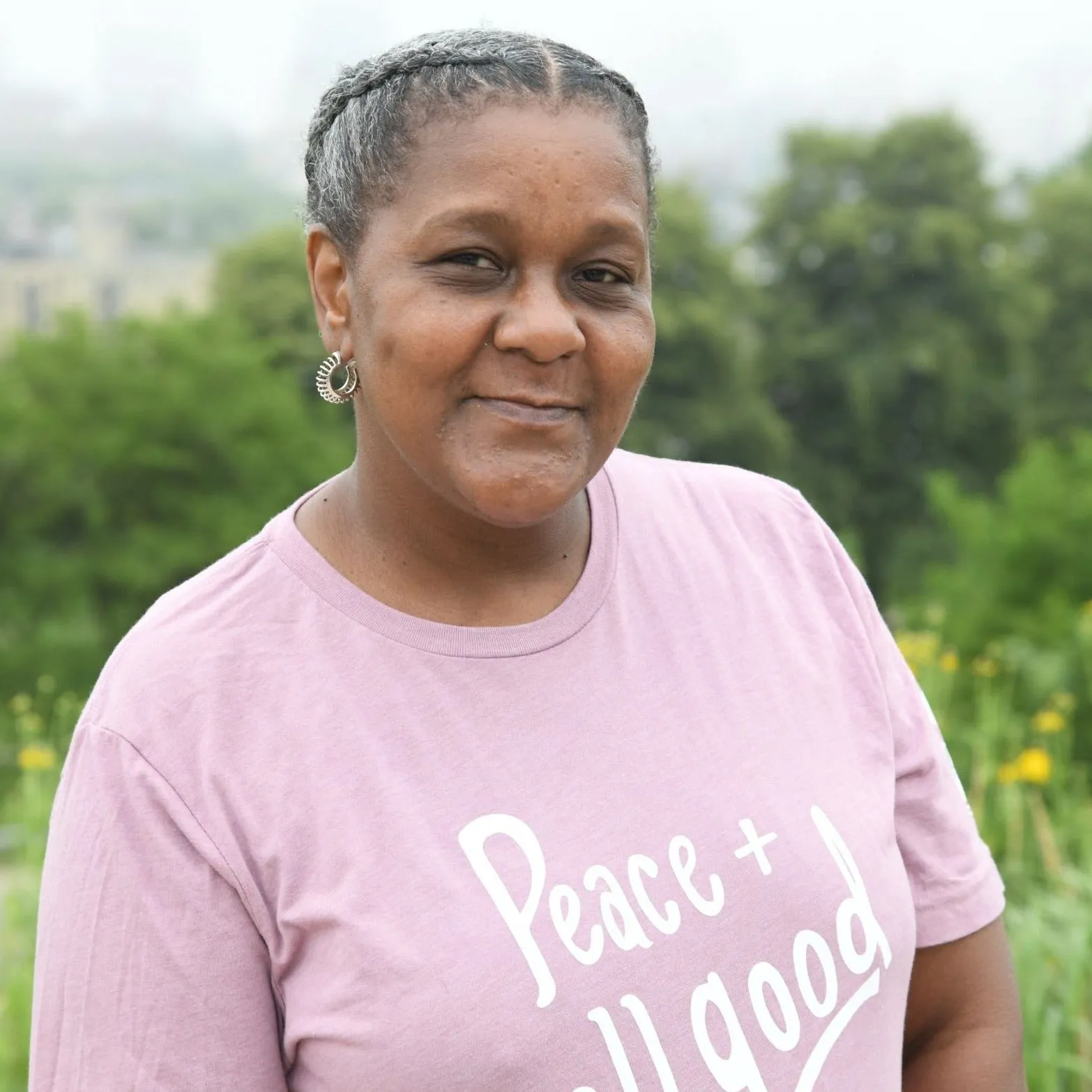 Peace   All Good T-Shirt - Orchid