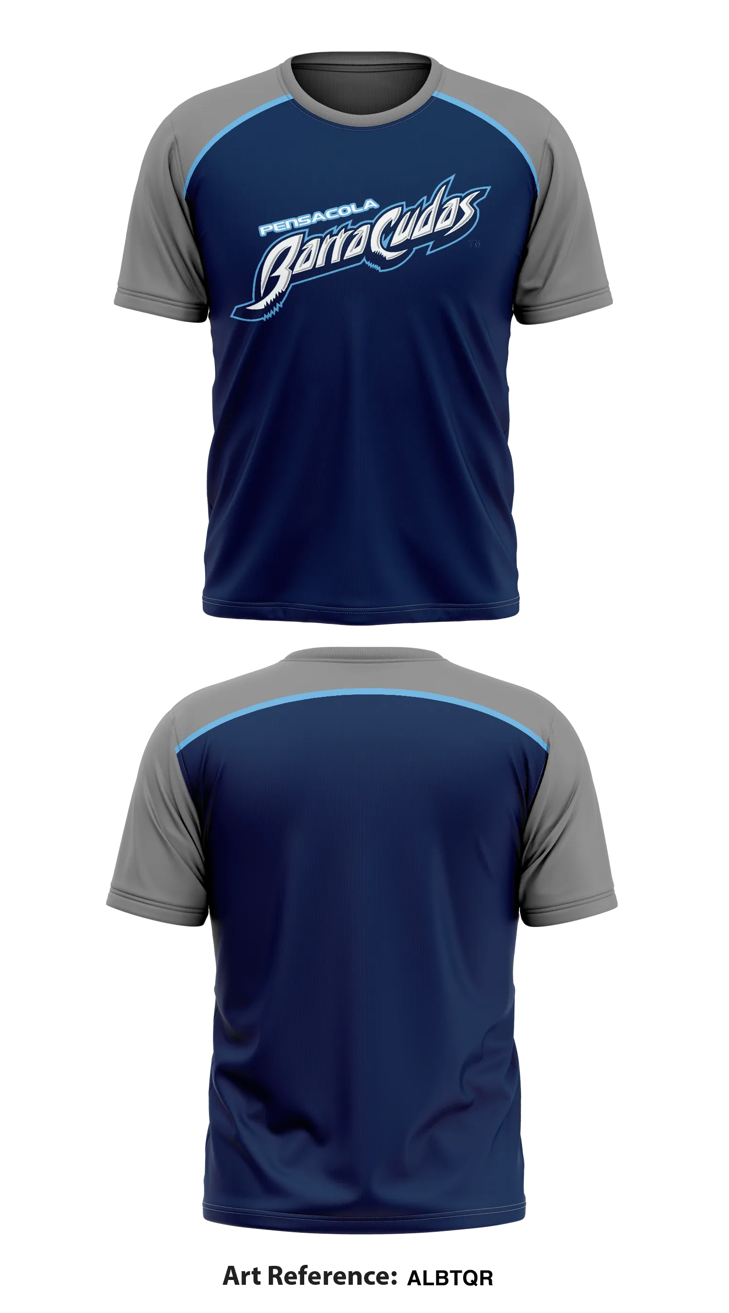 Pensacola Barracudas Core Men's SS Performance Tee - ALBtqr