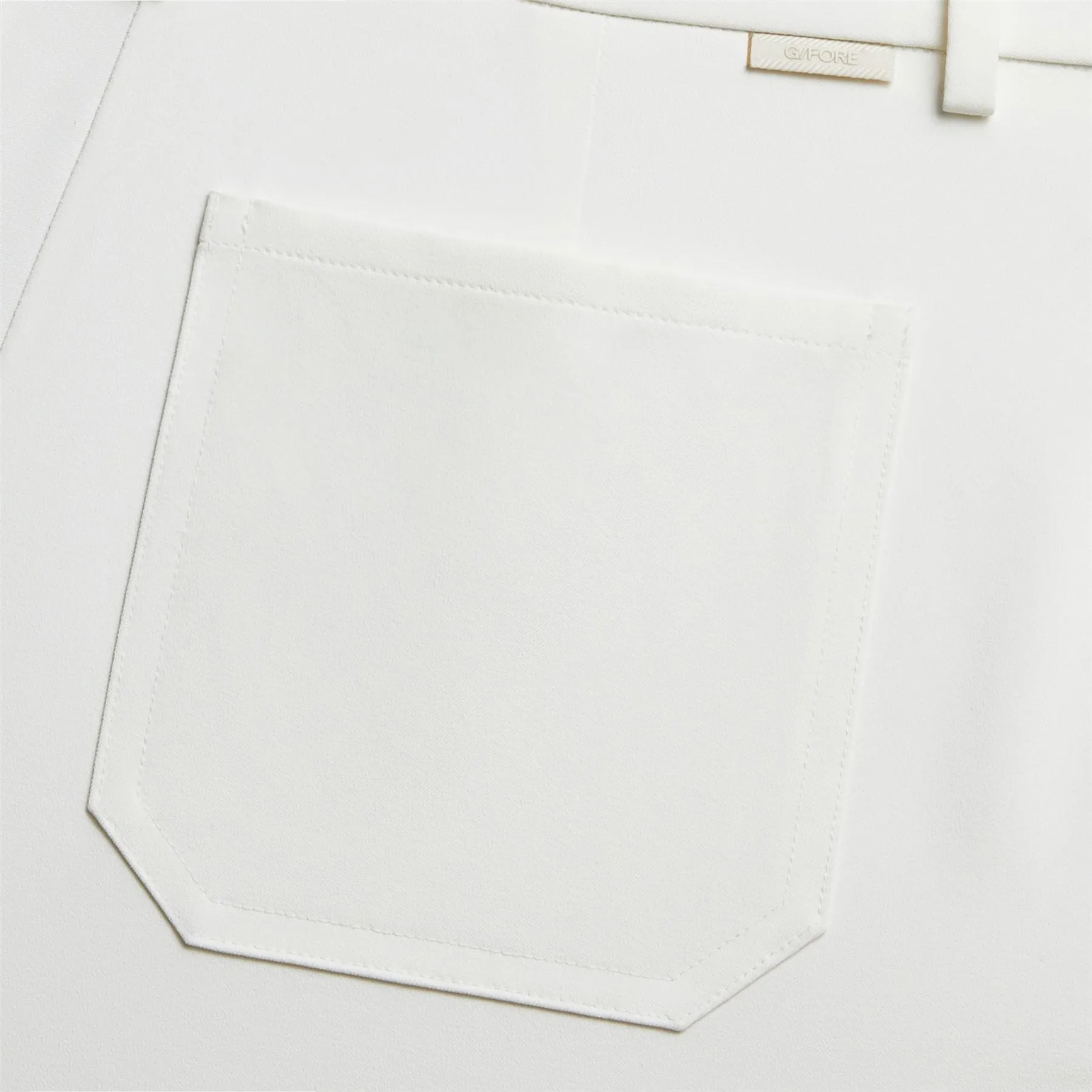 Performance Twill Mid Rise Pants Chalk White