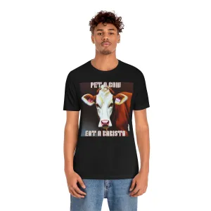 PET A COW EAT A BARISTA Short Sleeve Tee