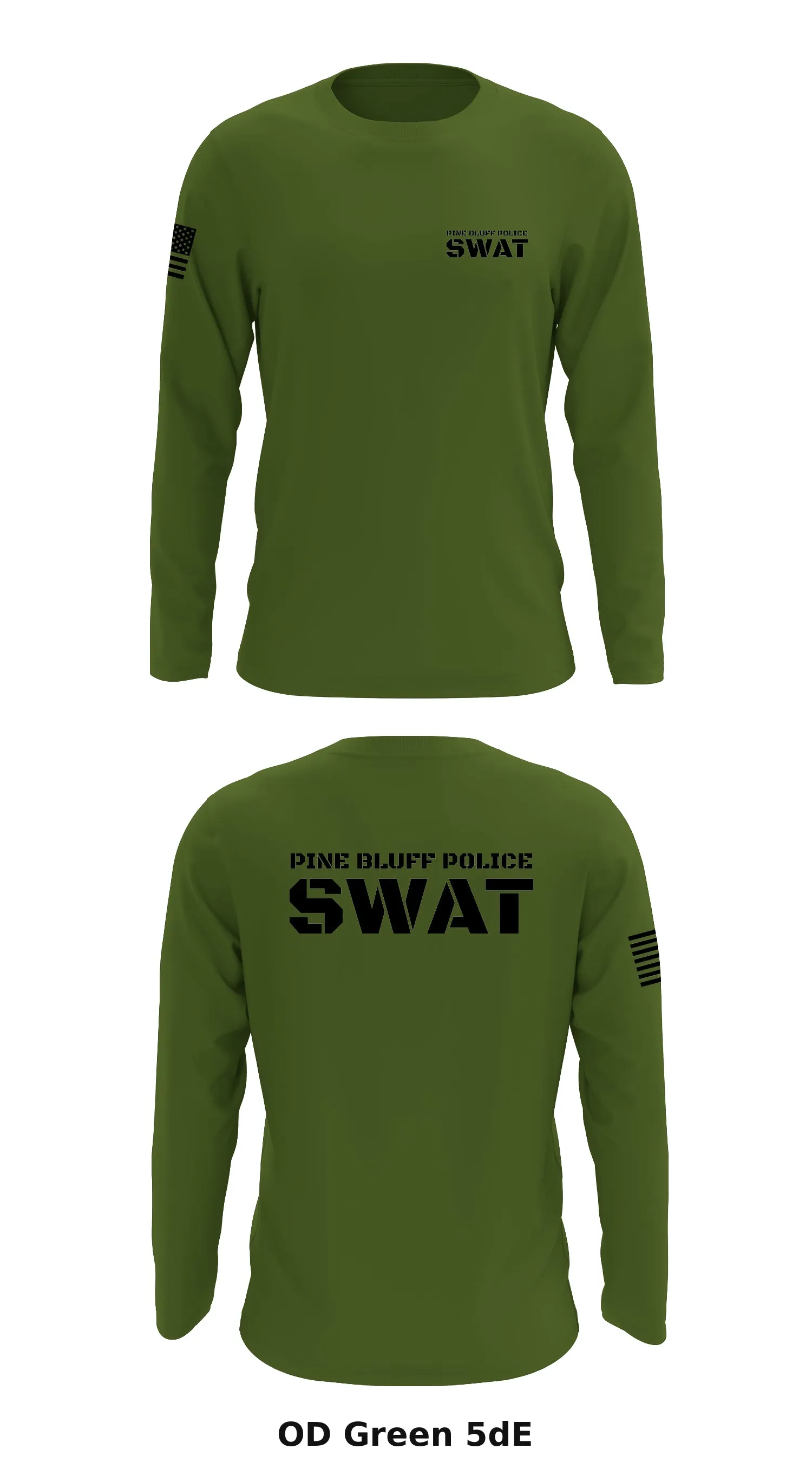 Pine Bluff Police SWAT Store 1 Core Men's LS Performance Tee - 5dE