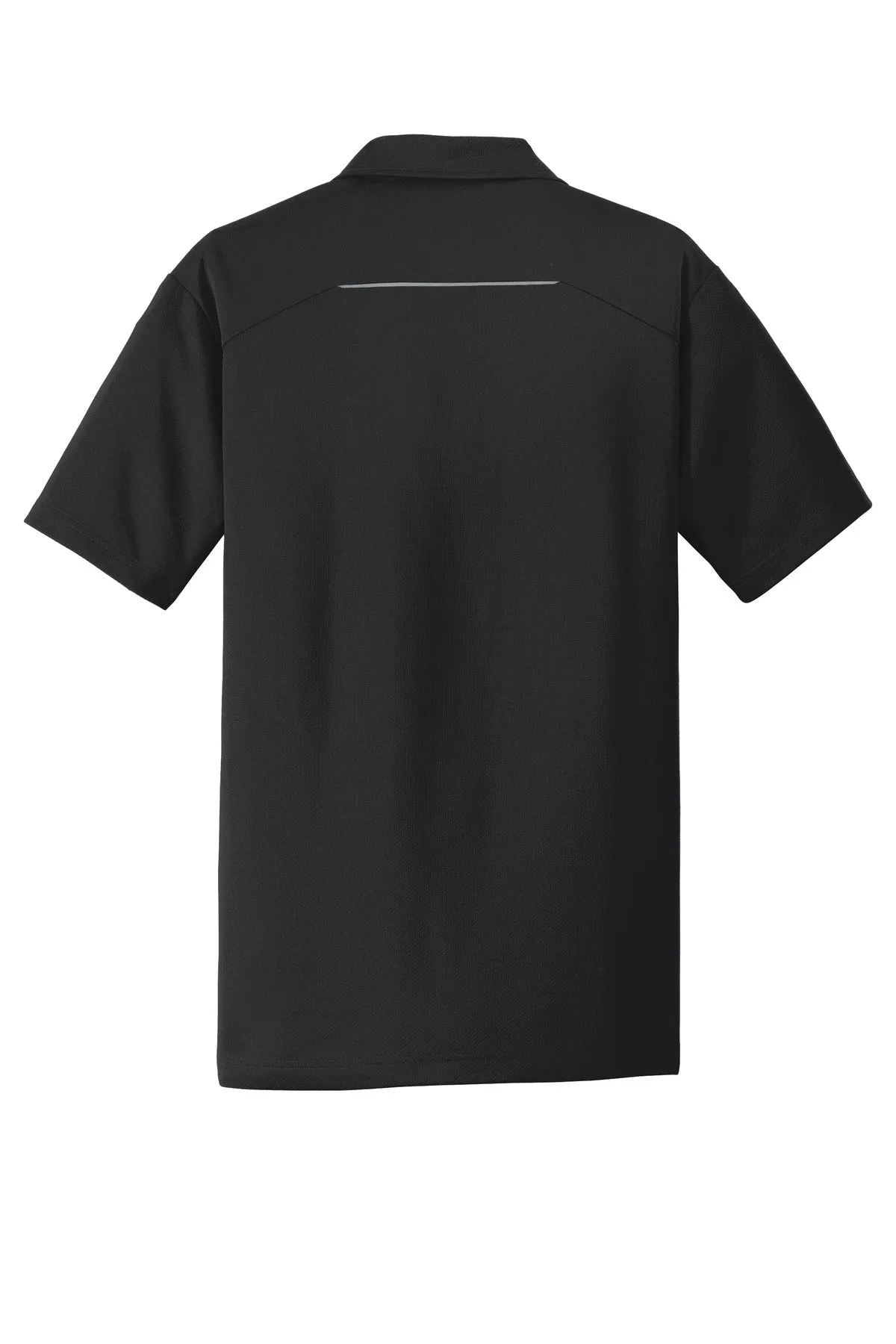 Port Authority Pinpoint Mesh Polo. K580 Black