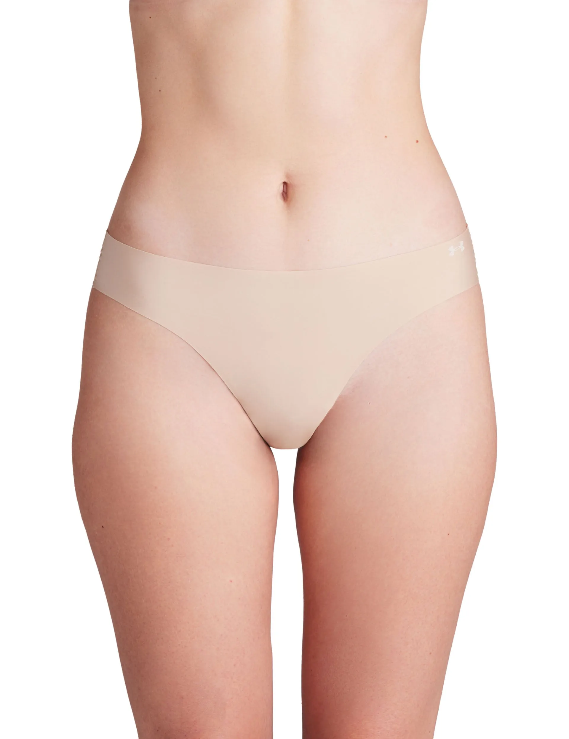 Pure Stretch 3-Pack No Show Thong - Nude