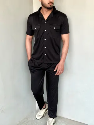 QUICK-TRACK STYLISH SAFARI-SUIT-BLACK
