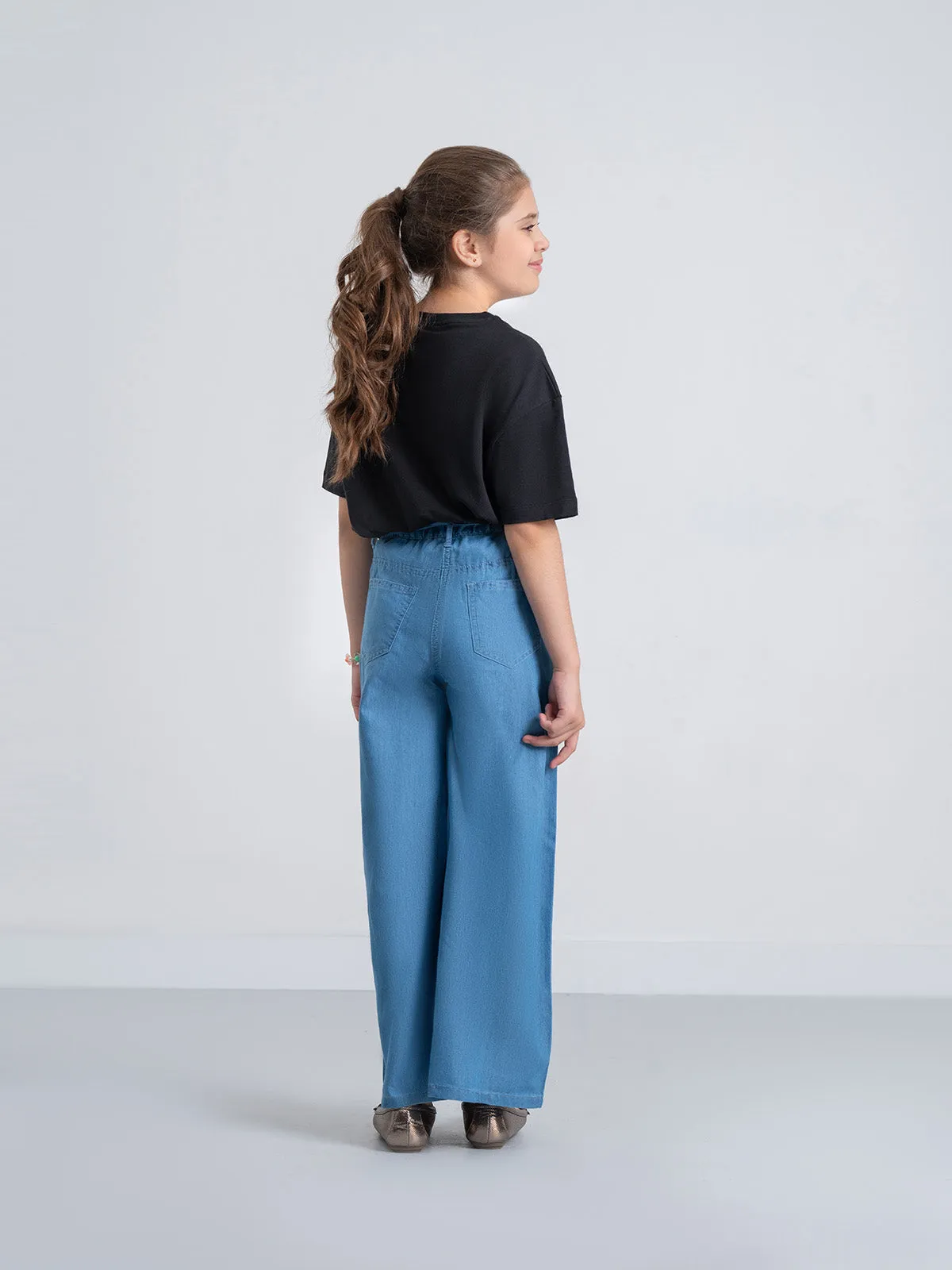 "JAIMIN" Perfect Plazo Fit Denim Pant