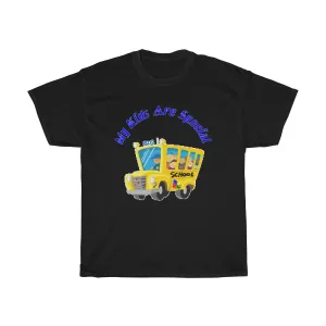 "Schoolbus Special Kids" Blue Letters Unisex Heavy Cotton Tee
