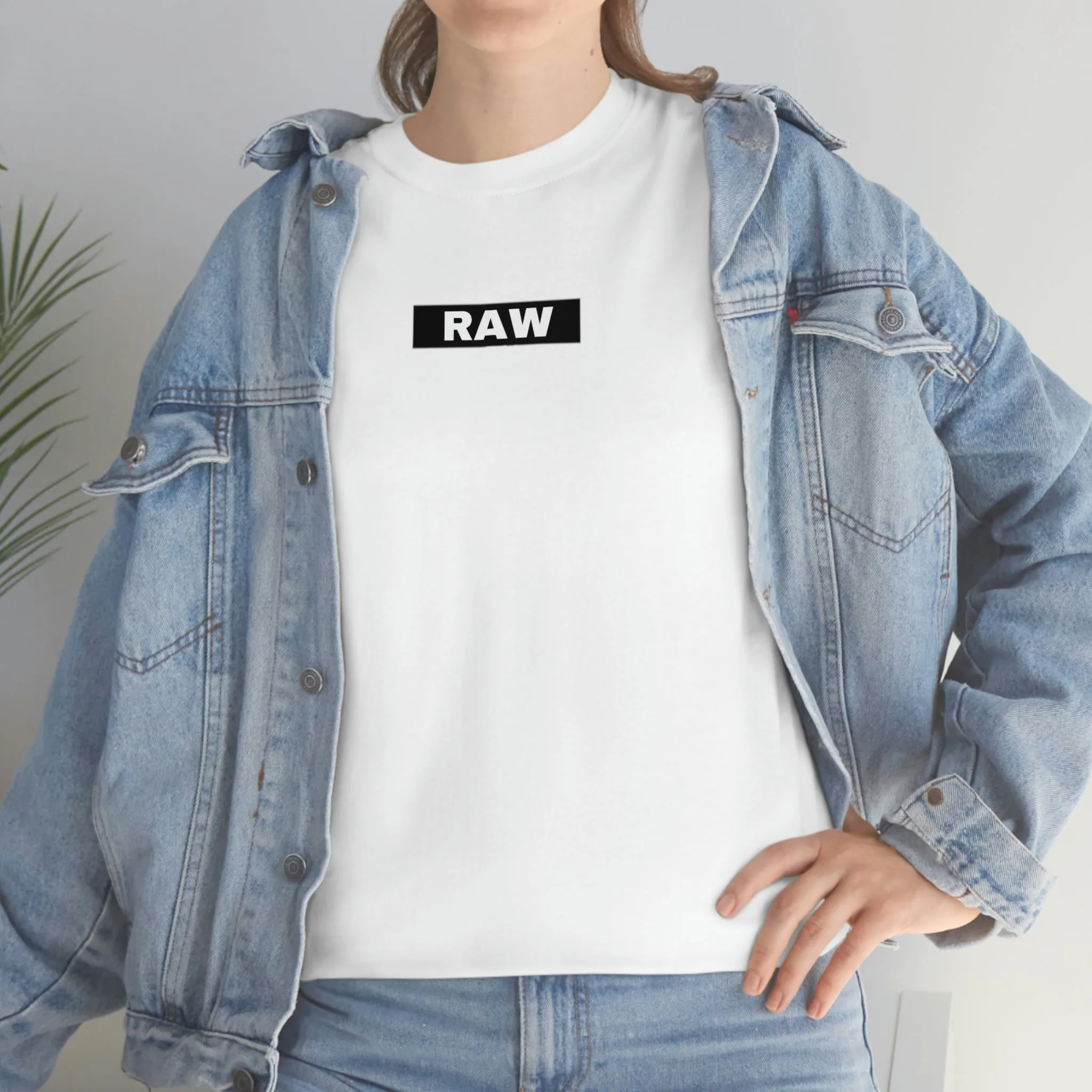 Raw Box LOGO Heavy Cotton Tee WHITE