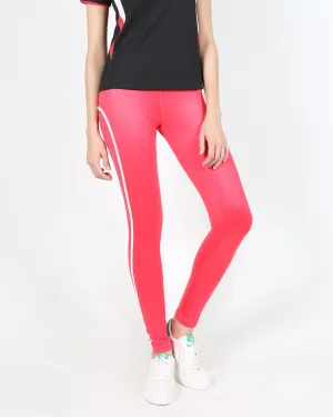 Red Tights with White Stripes