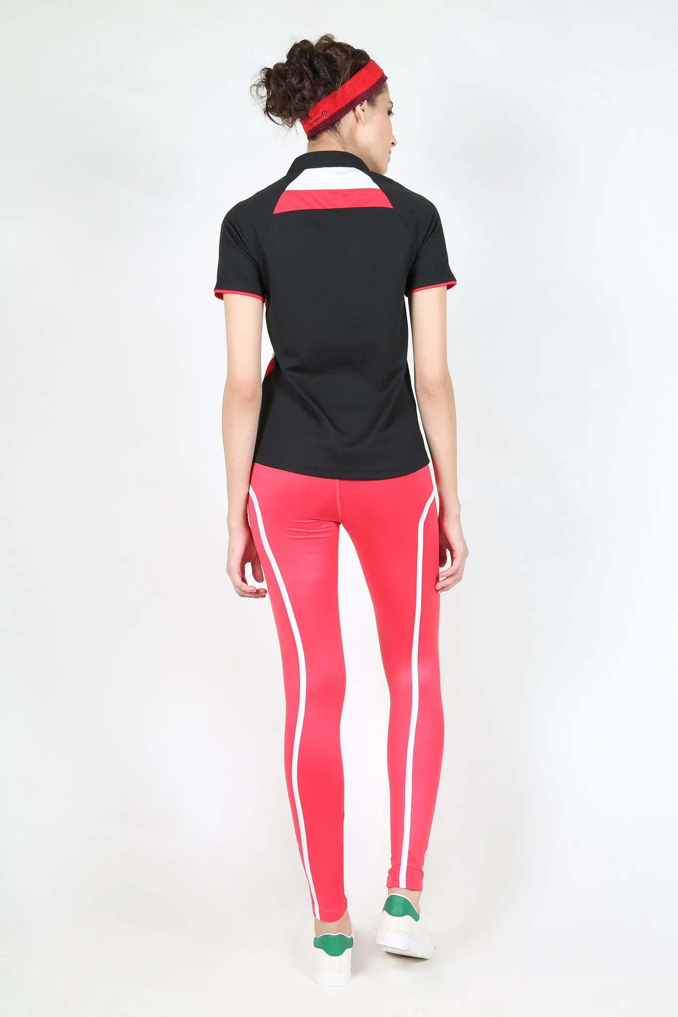 Red Tights with White Stripes
