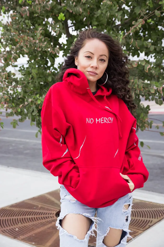 Reflective No Mercy | Red Hoodie (Claws)