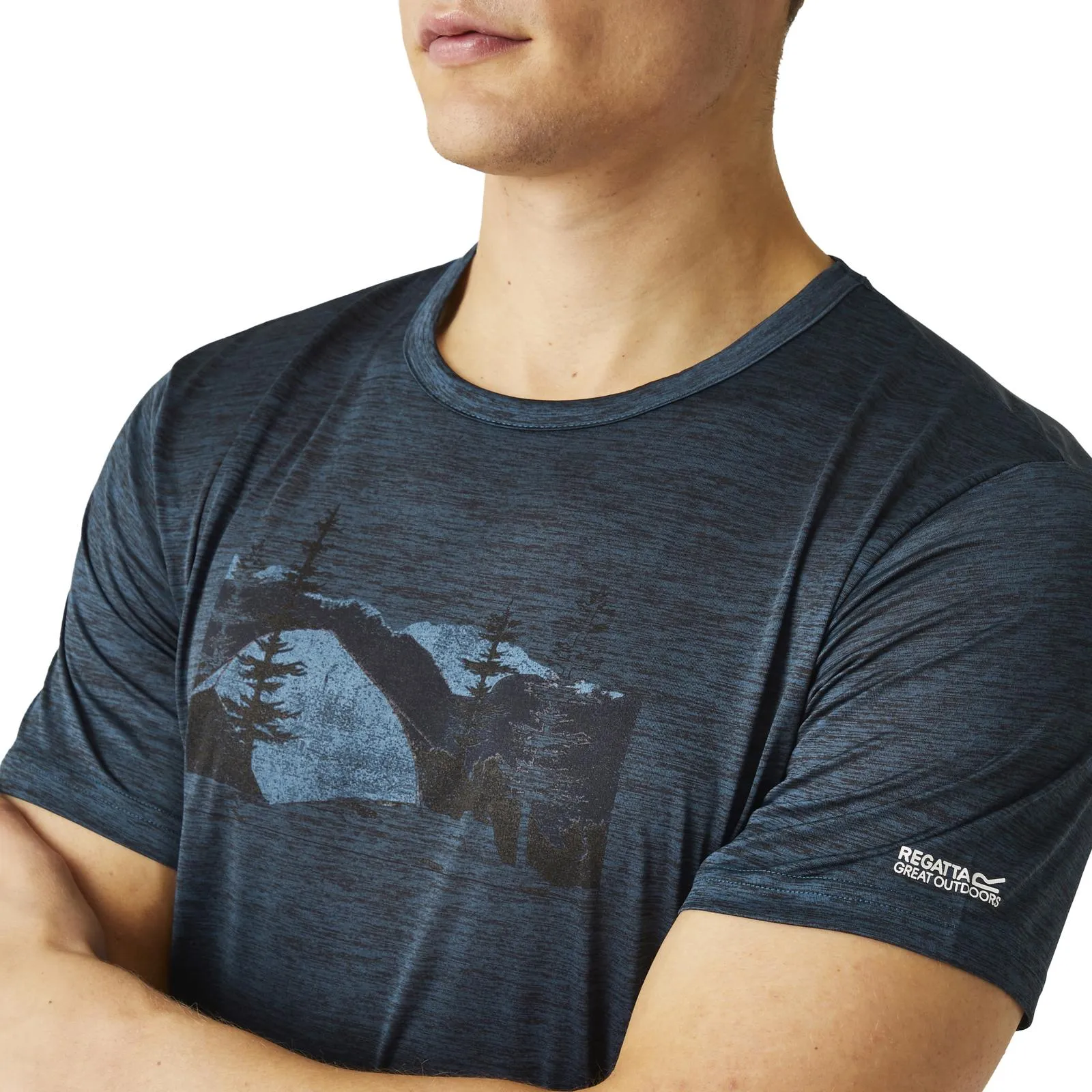 Regatta Mens Fingal VIII Graphic Print T-Shirt