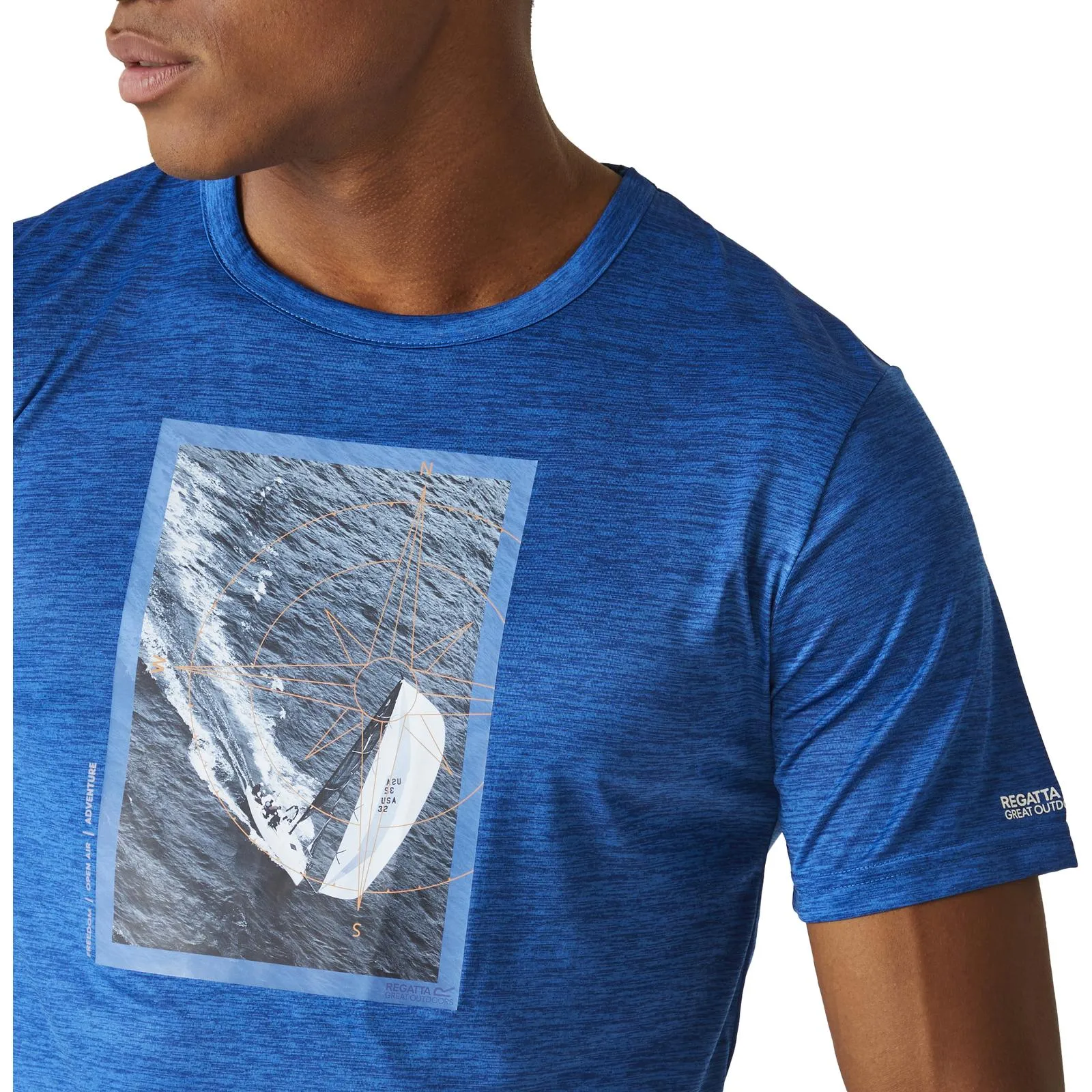 Regatta Mens Fingal VIII Graphic Print T-Shirt