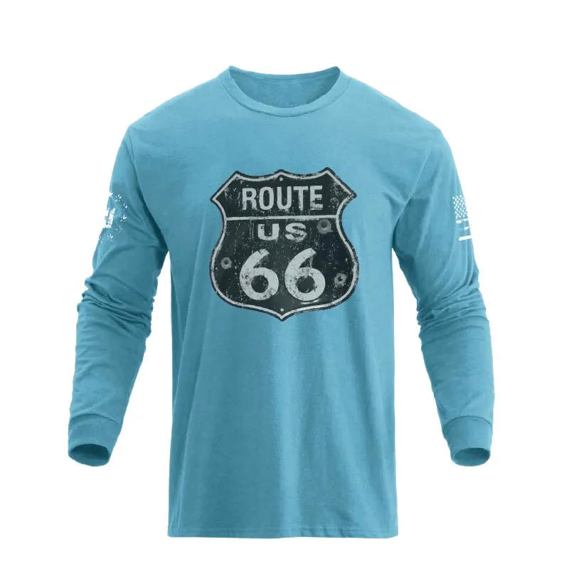 ROUTE 66 GRAPHIC LONG SLEEVE T-SHIRT