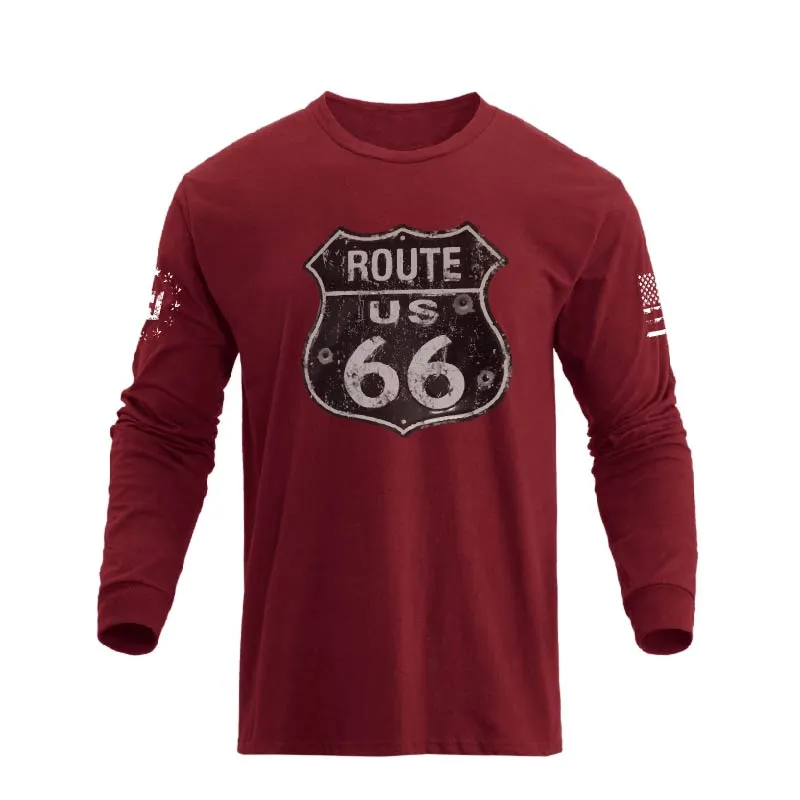 ROUTE 66 GRAPHIC LONG SLEEVE T-SHIRT
