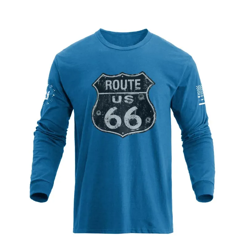 ROUTE 66 GRAPHIC LONG SLEEVE T-SHIRT