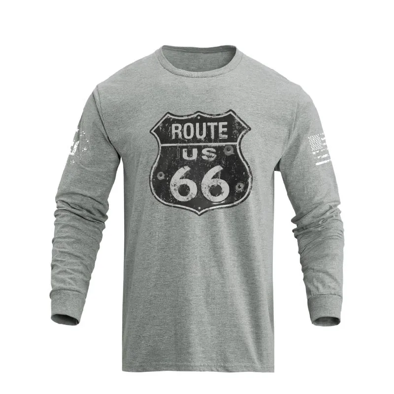 ROUTE 66 GRAPHIC LONG SLEEVE T-SHIRT