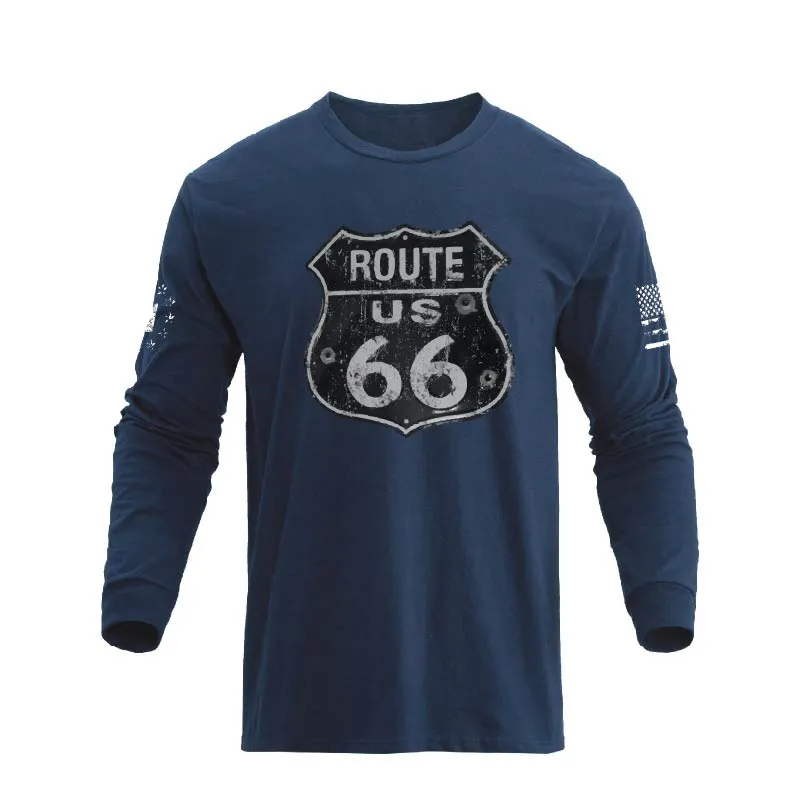 ROUTE 66 GRAPHIC LONG SLEEVE T-SHIRT