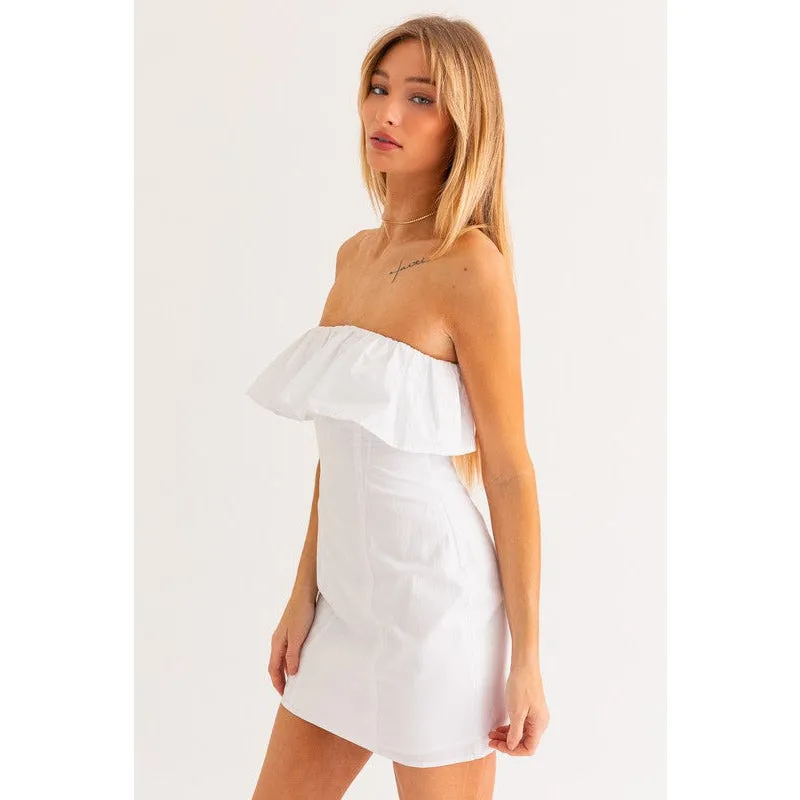 Ruffled Tube Dress