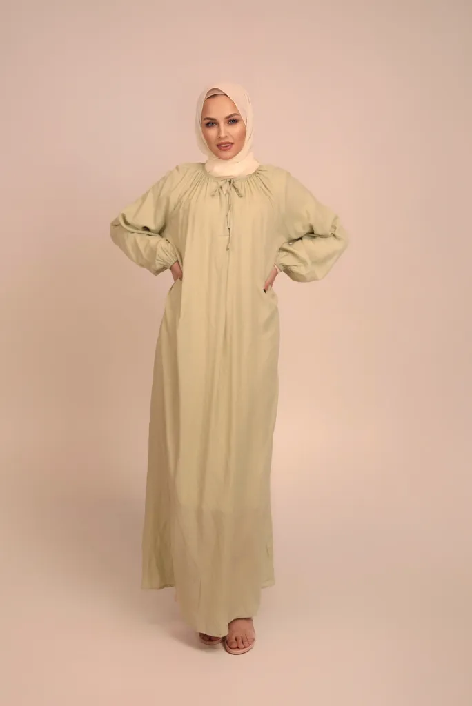 Sahara Maxi Abaya - Mint Tea