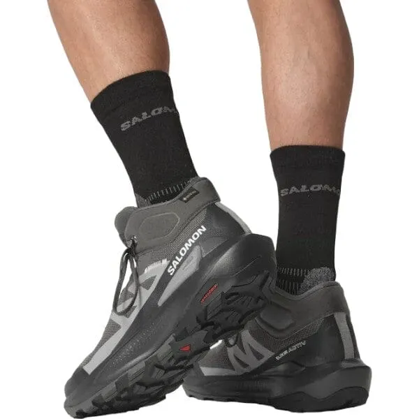 Salomon Mens Elixir Activ Mid Gtx Hiking Boot Magnet Phantom Sharkskin