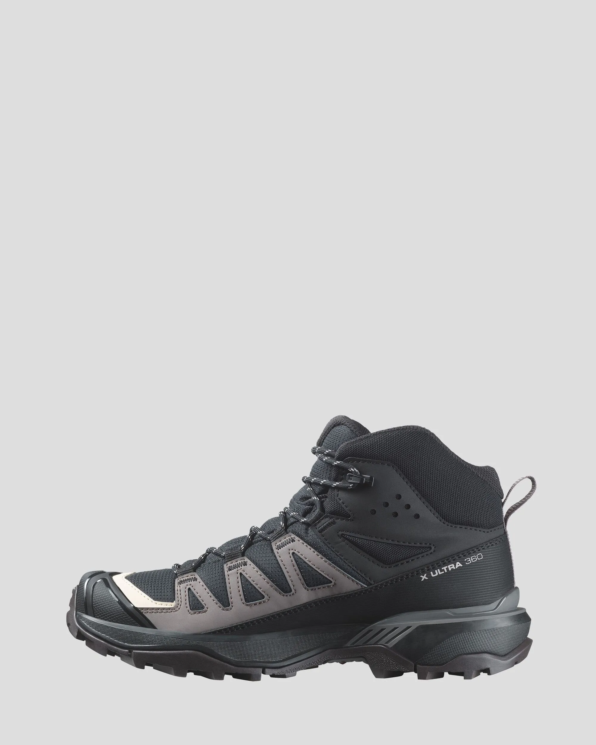 Salomon X Ultra 360 Mid GTX Women's Hiking Boots - Black/Plum Kitten/Shale