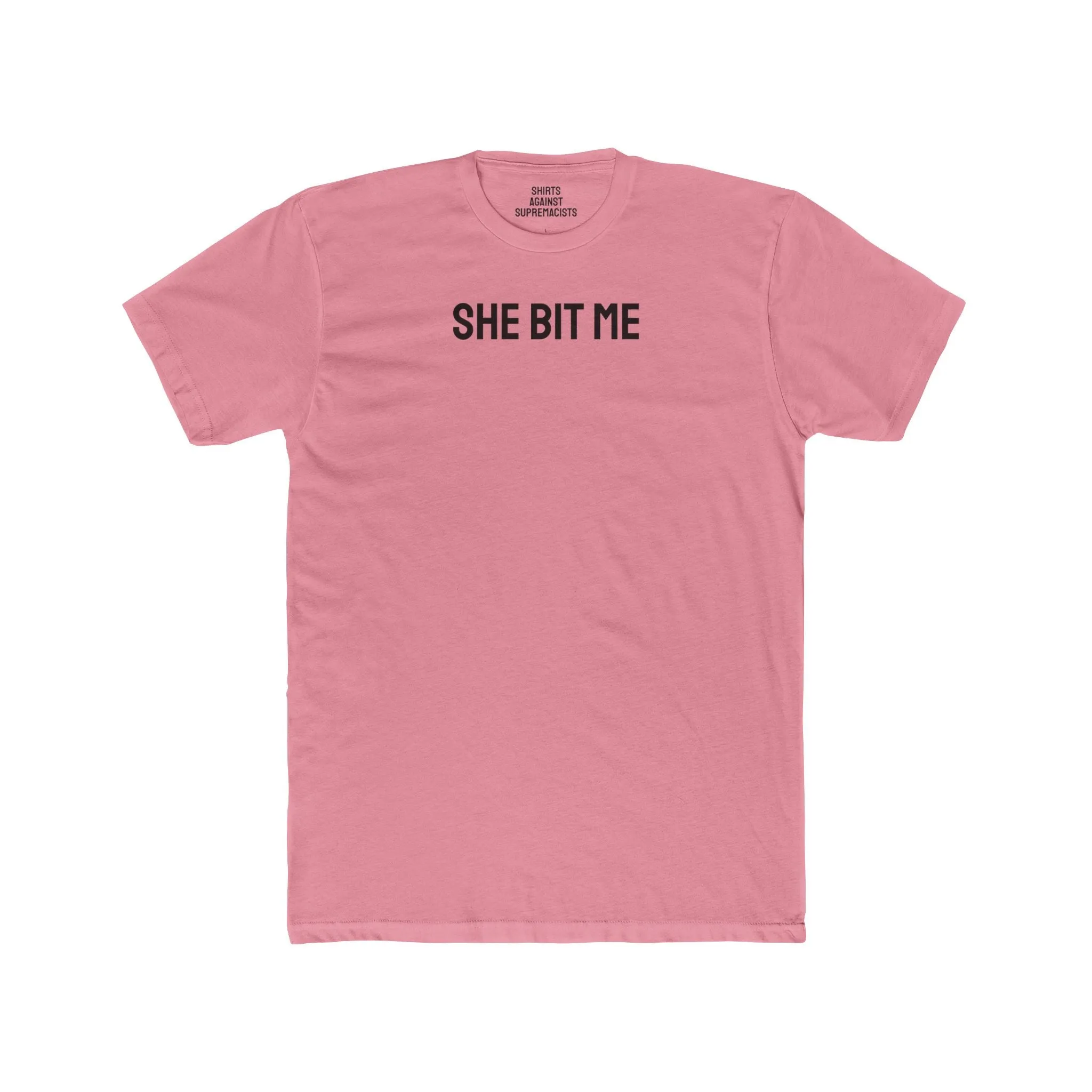 She Bit Me - Couple's Unisex Cotton Crew Tee