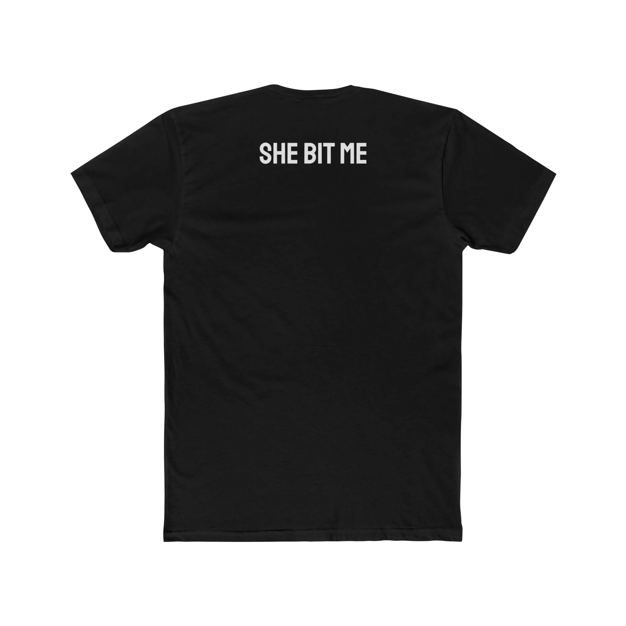 She Bit Me - Couple's Unisex Cotton Crew Tee