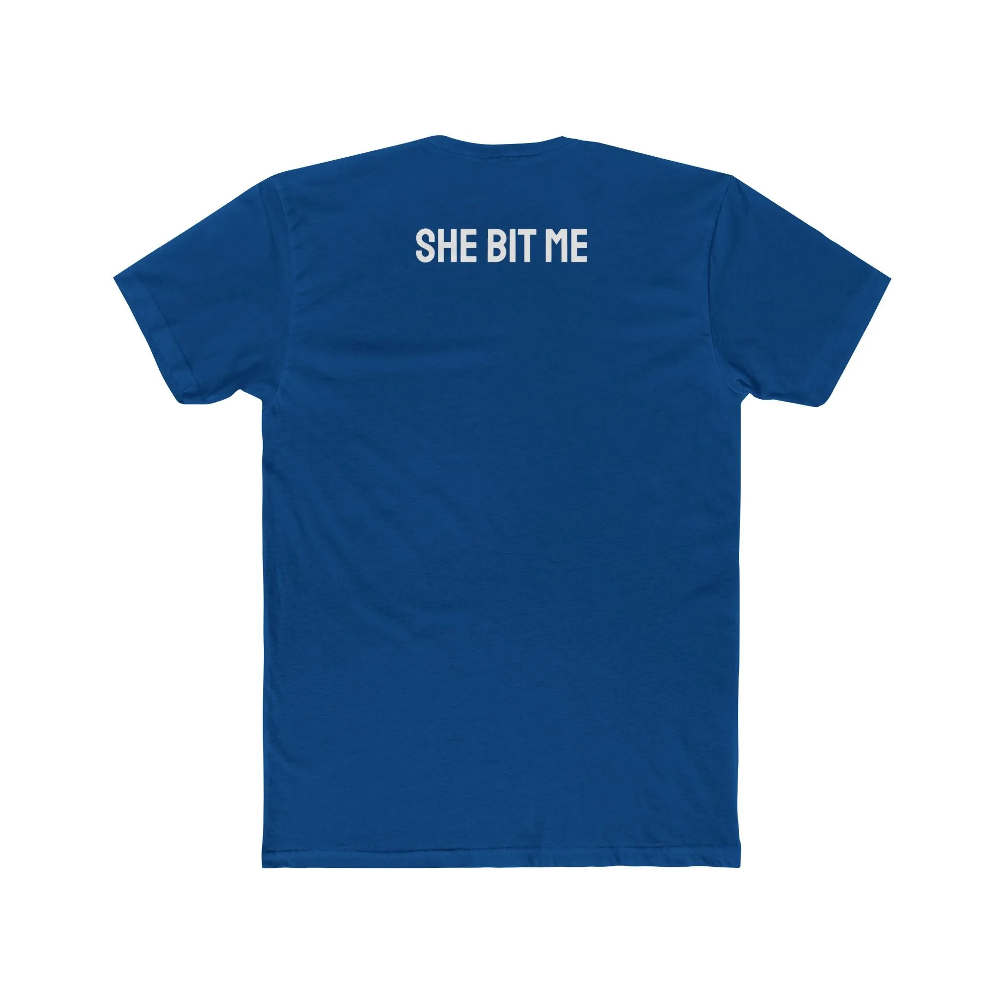 She Bit Me - Couple's Unisex Cotton Crew Tee