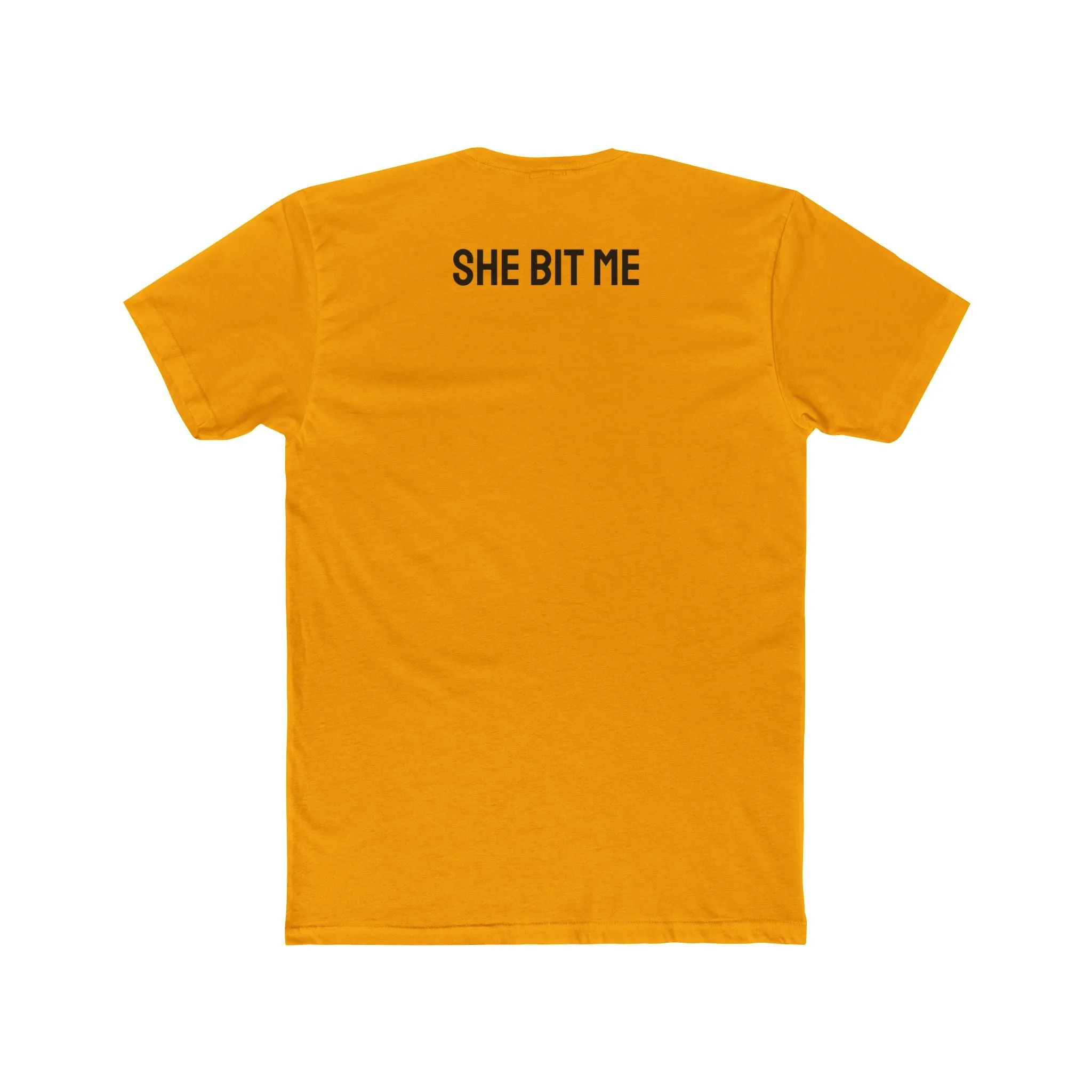 She Bit Me - Couple's Unisex Cotton Crew Tee