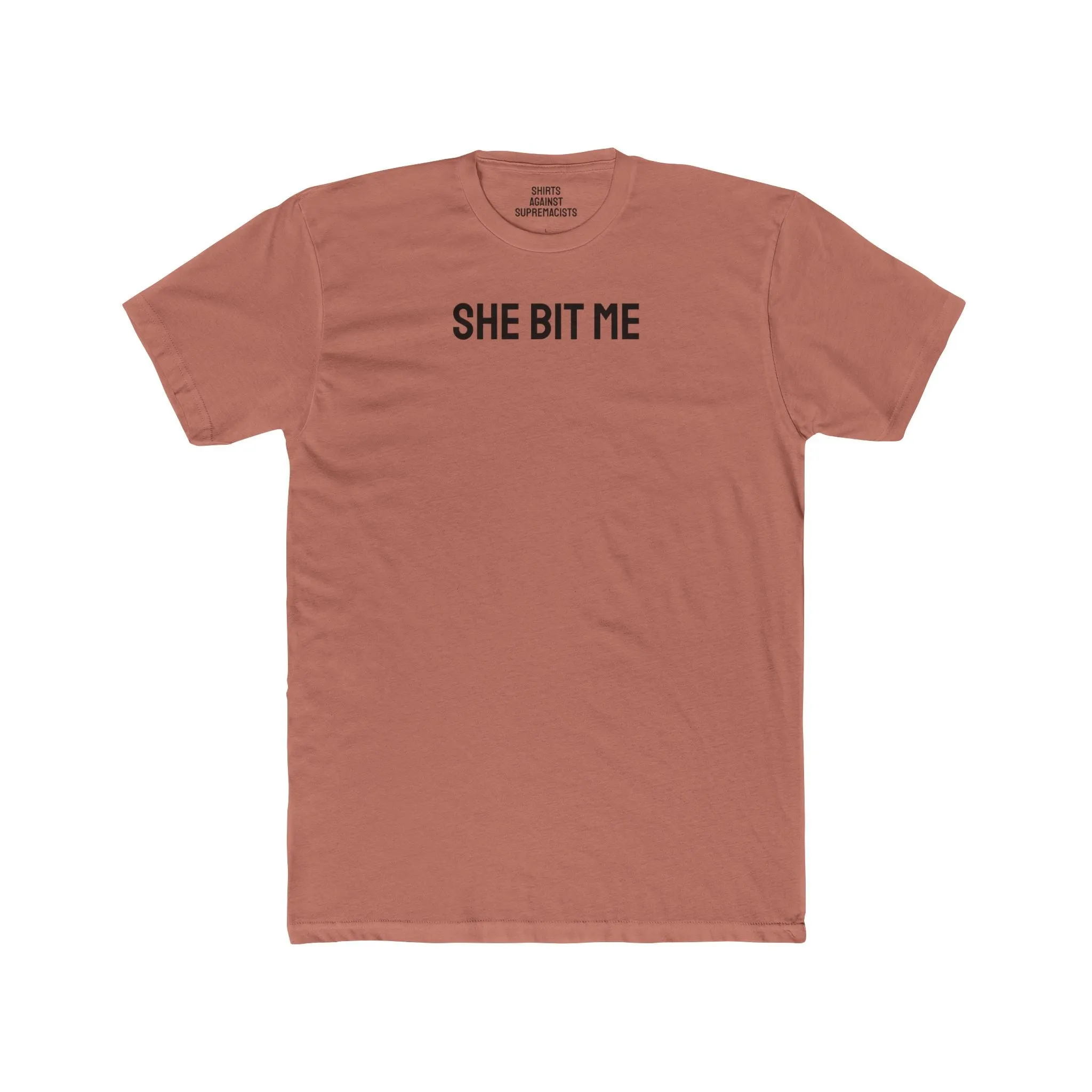 She Bit Me - Couple's Unisex Cotton Crew Tee