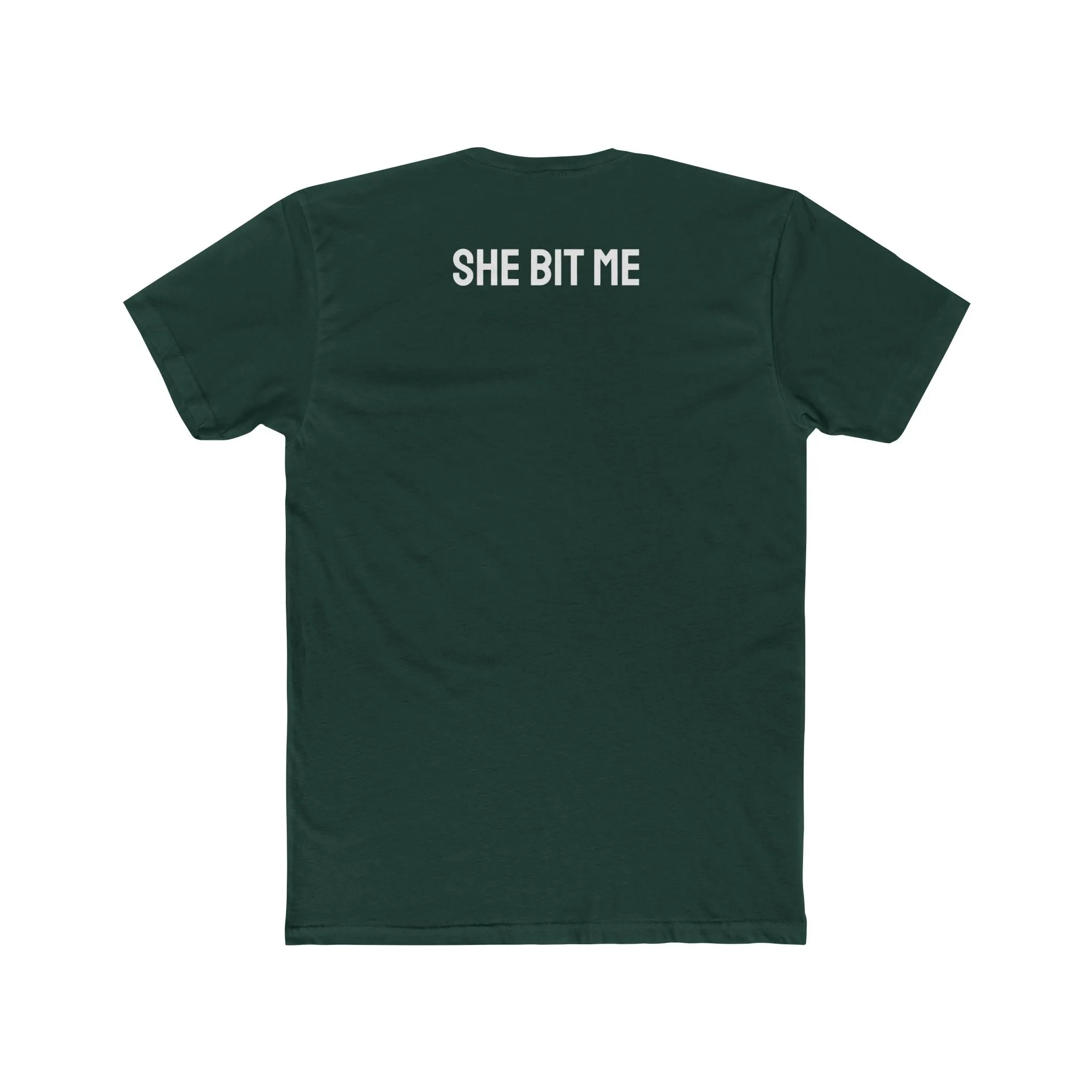 She Bit Me - Couple's Unisex Cotton Crew Tee