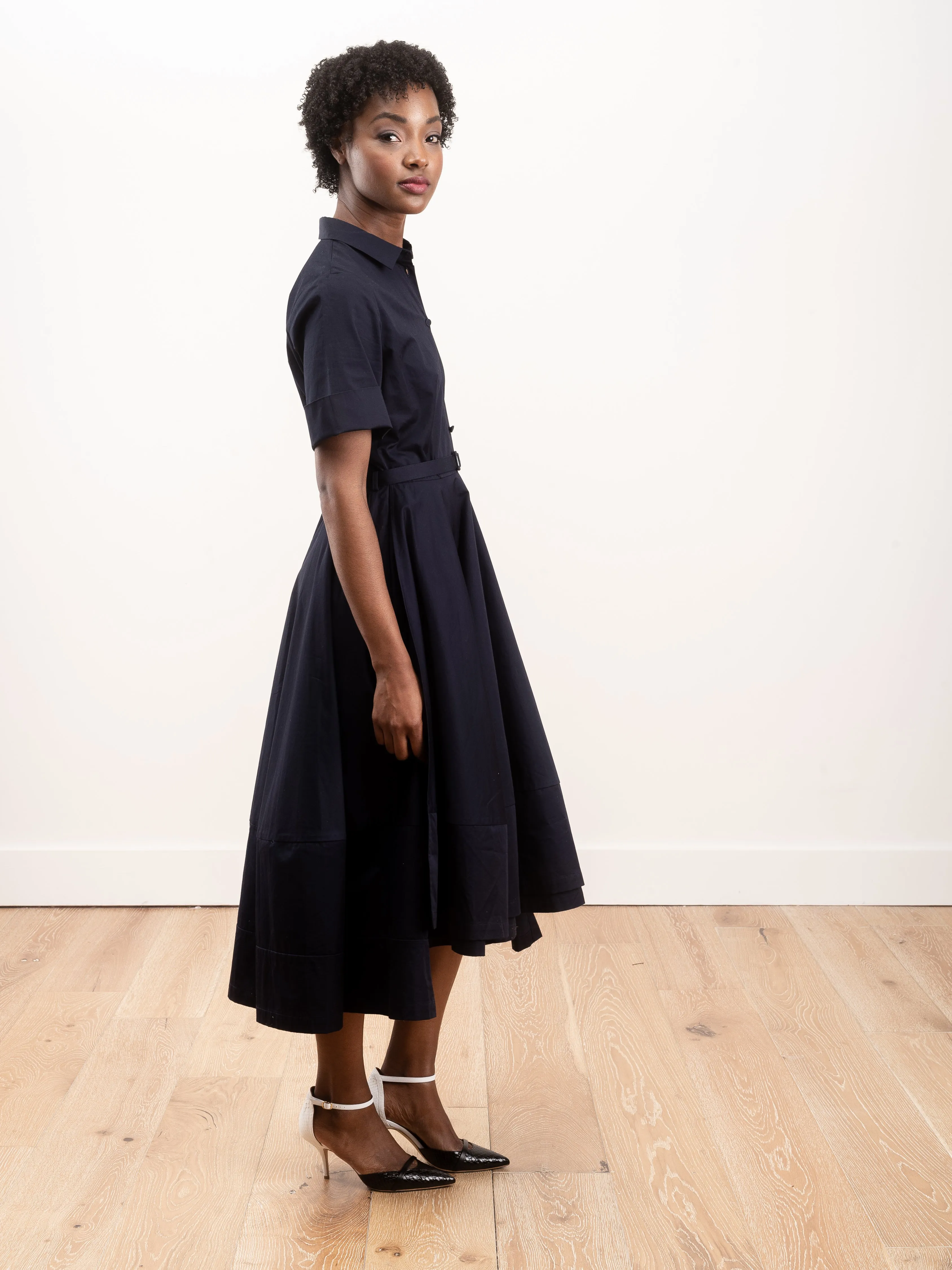 shirt dress - navy