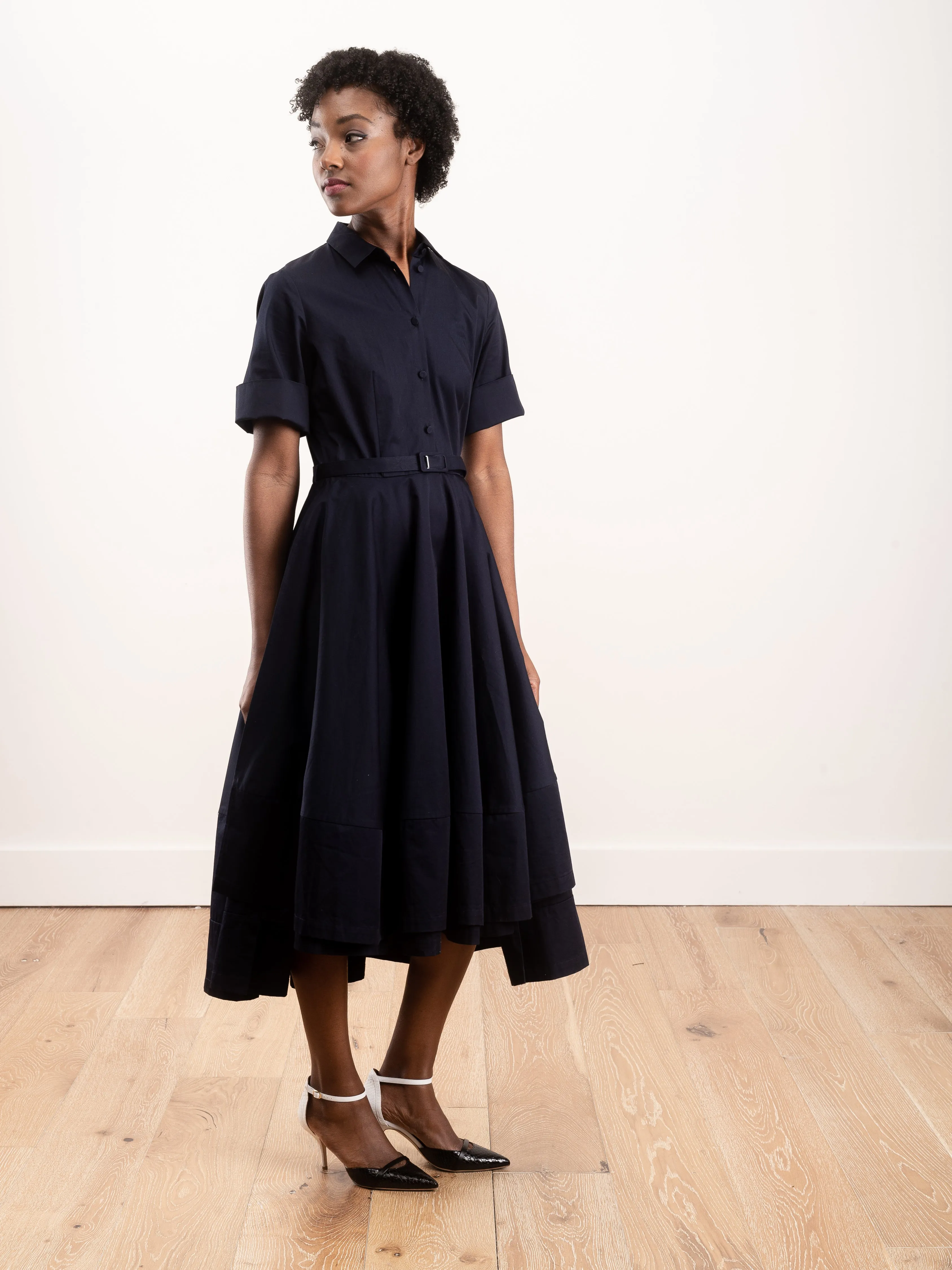 shirt dress - navy