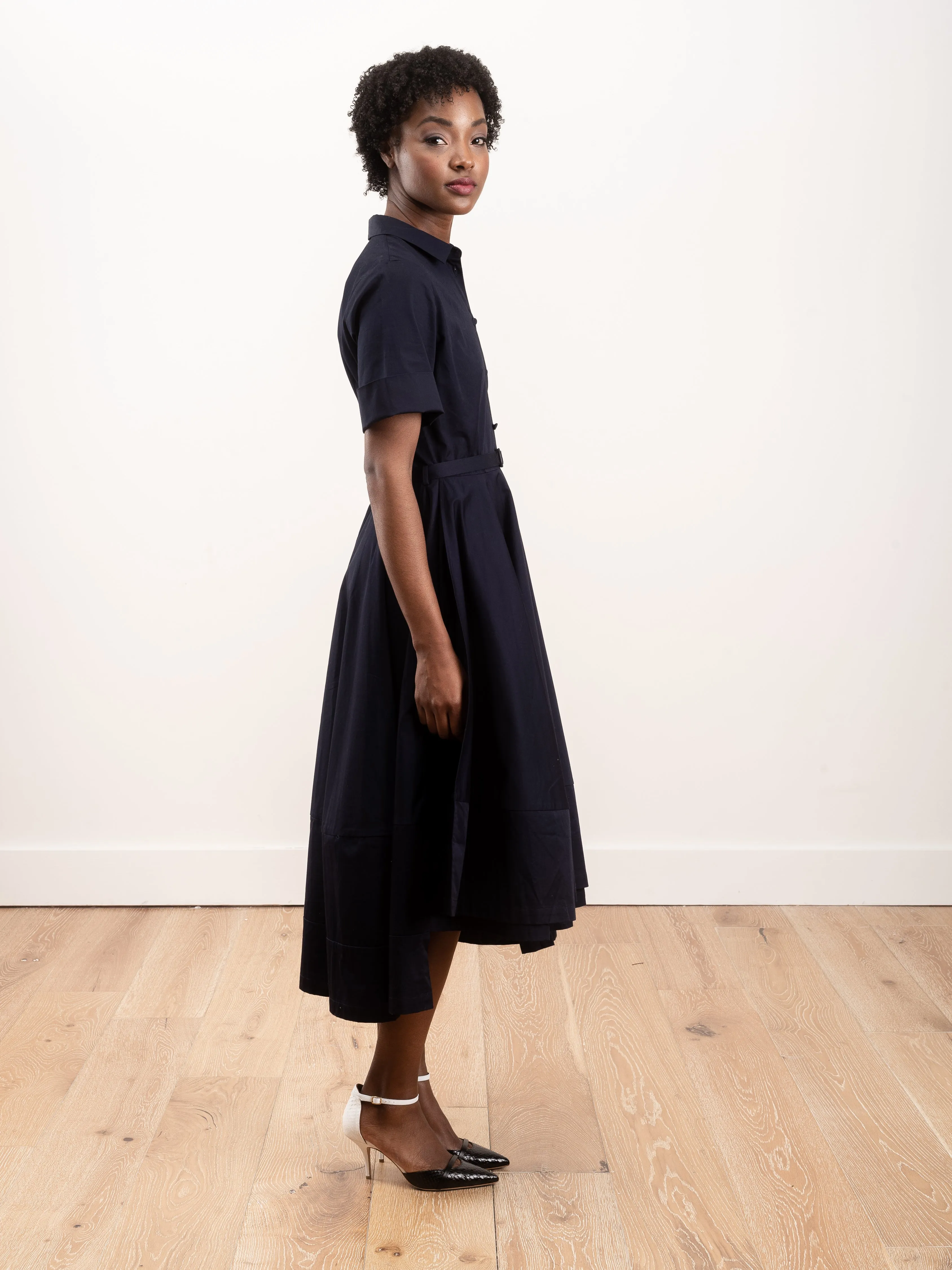 shirt dress - navy
