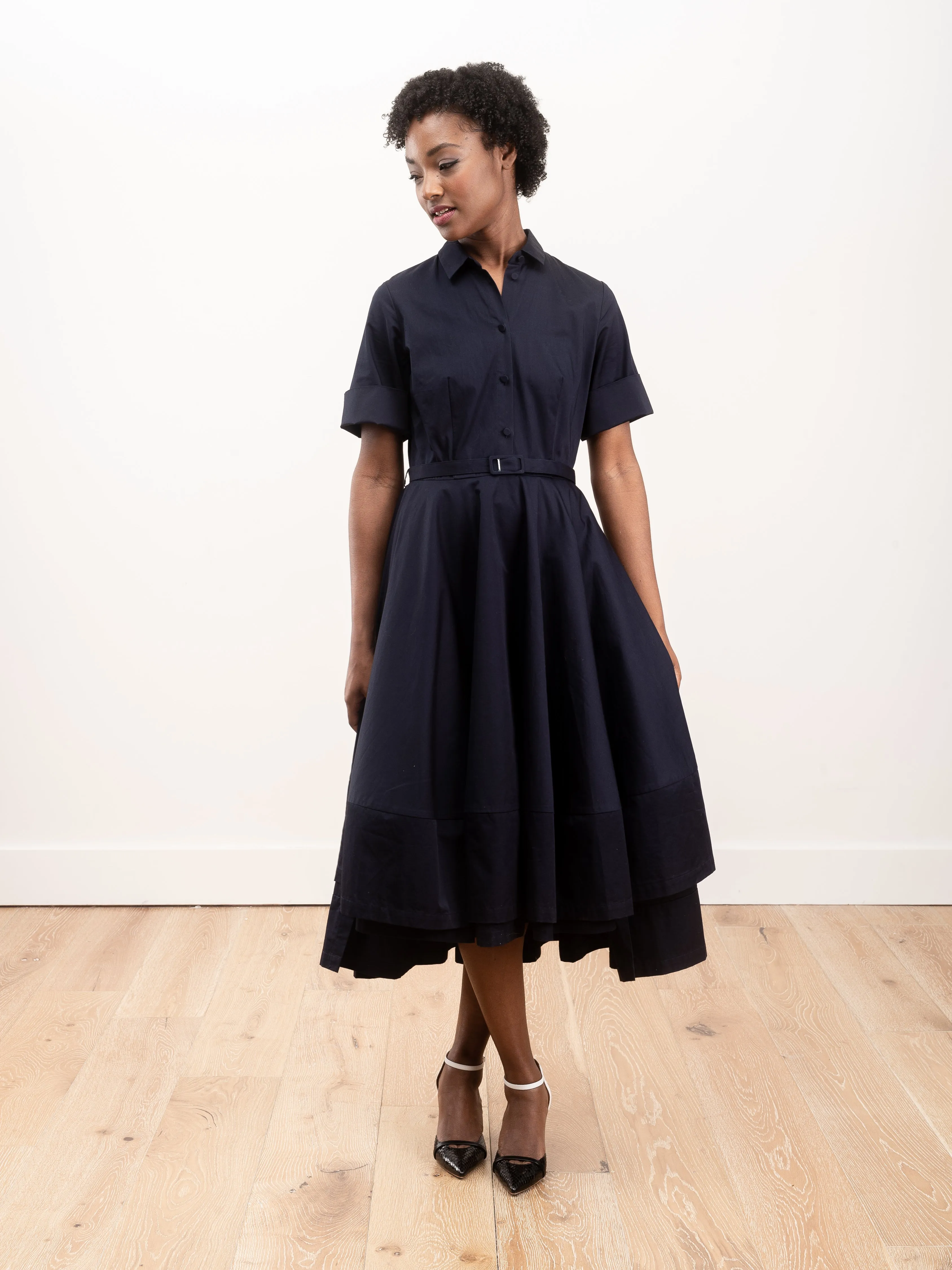 shirt dress - navy