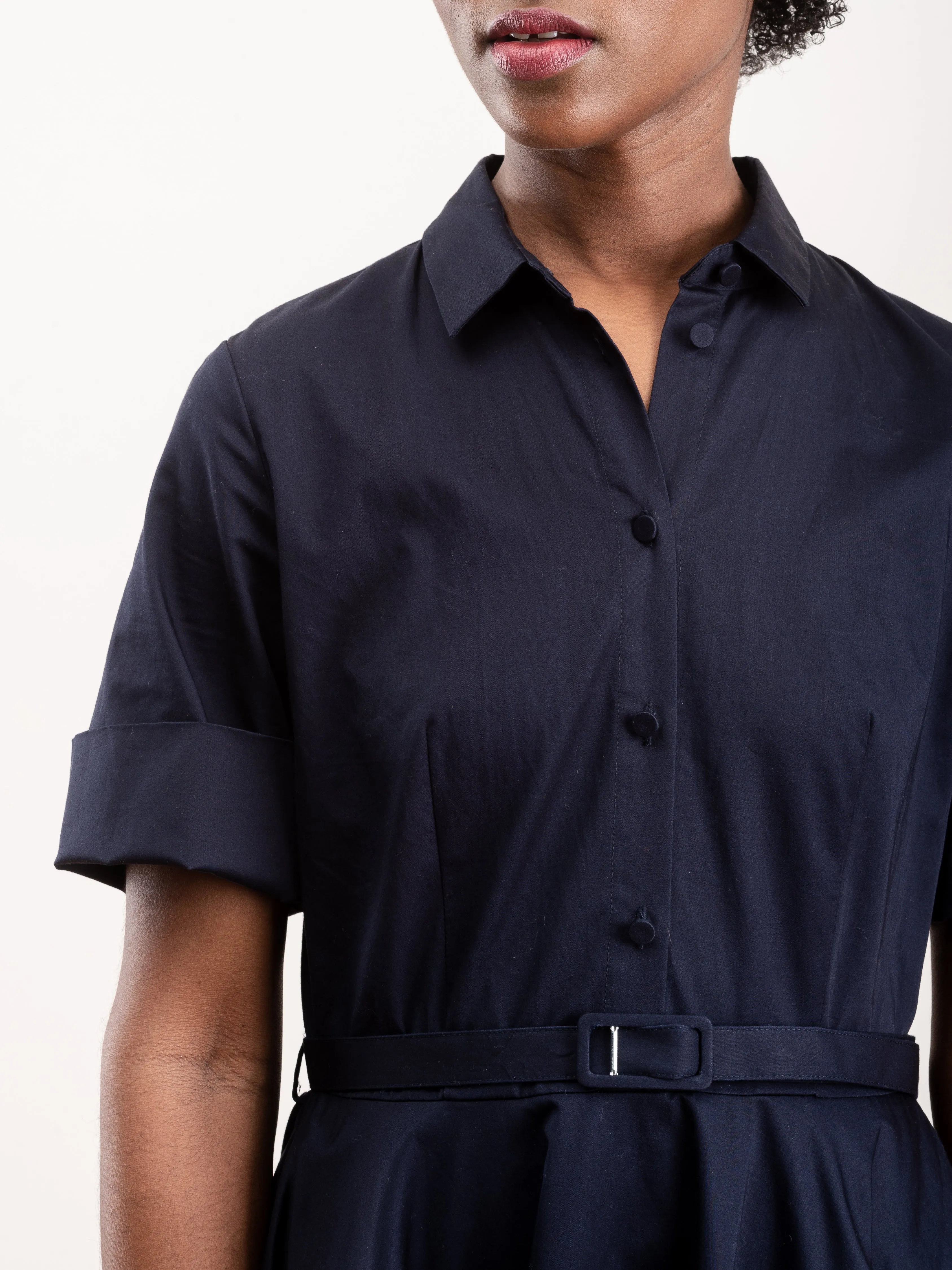 shirt dress - navy