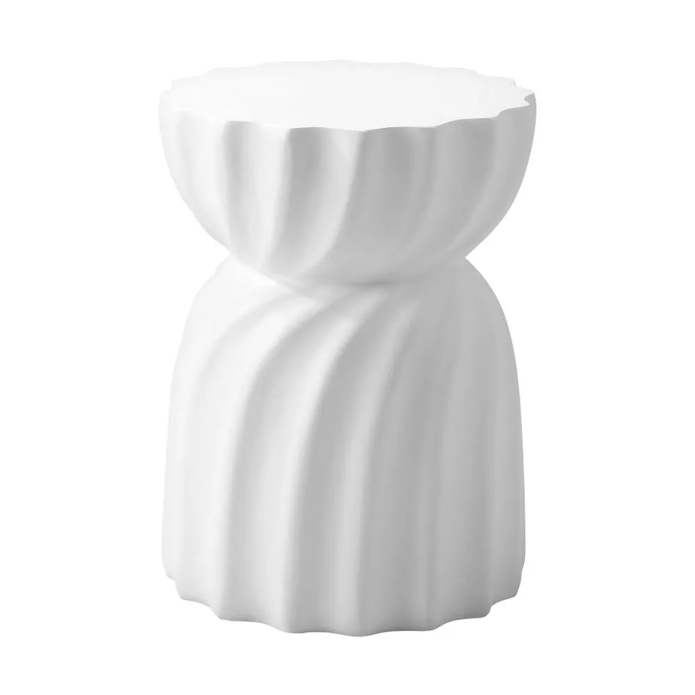 Side Table Terrazzo Hourglass Concrete Stool Stand