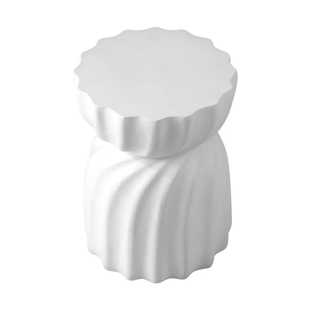 Side Table Terrazzo Hourglass Concrete Stool Stand