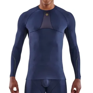 Skins Men's Series 5 Long Sleeve Top - Navy Blue