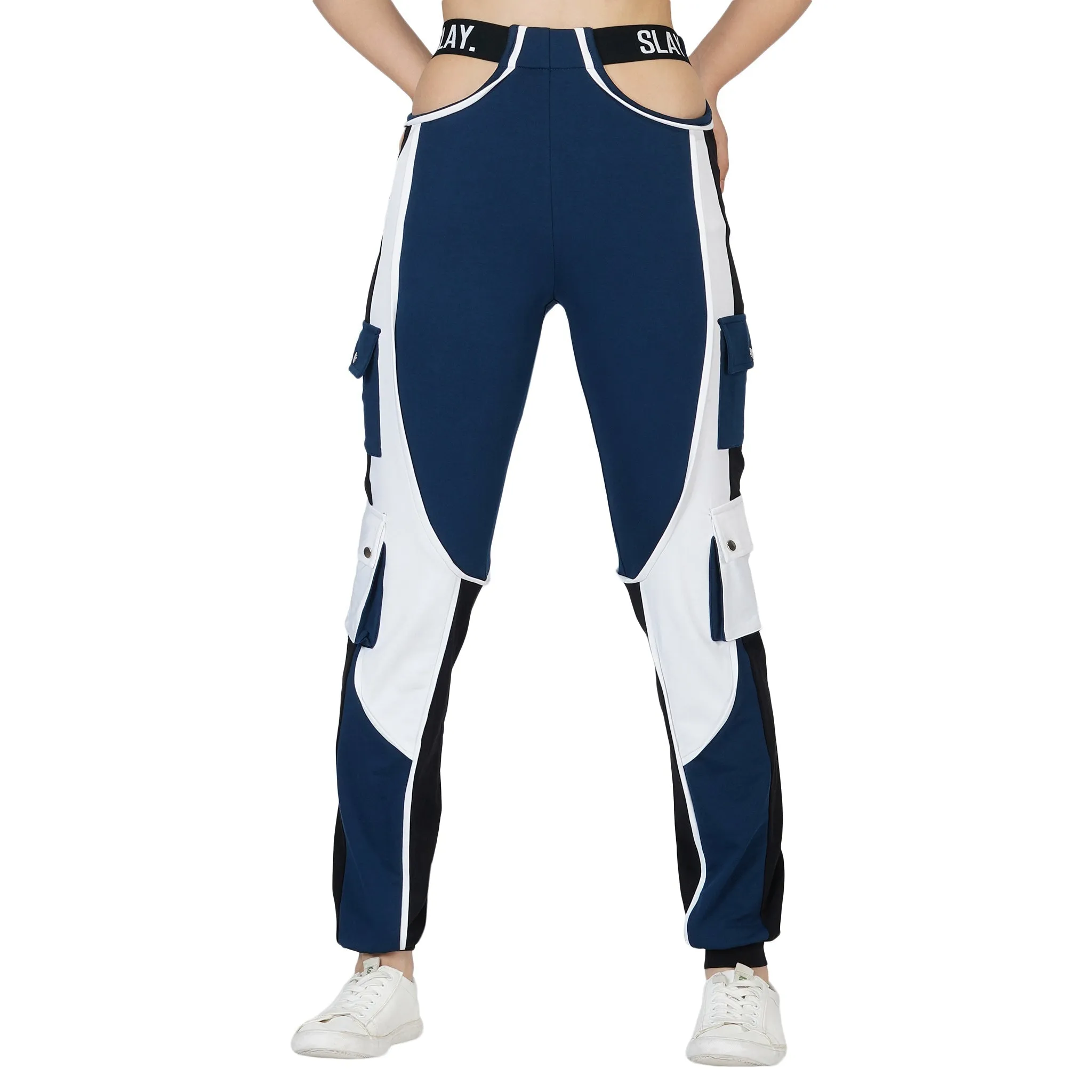 SLAY. Women's Activewear White Crop Top