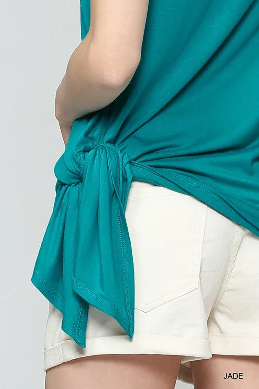 Sleeveless Tie Shirt
