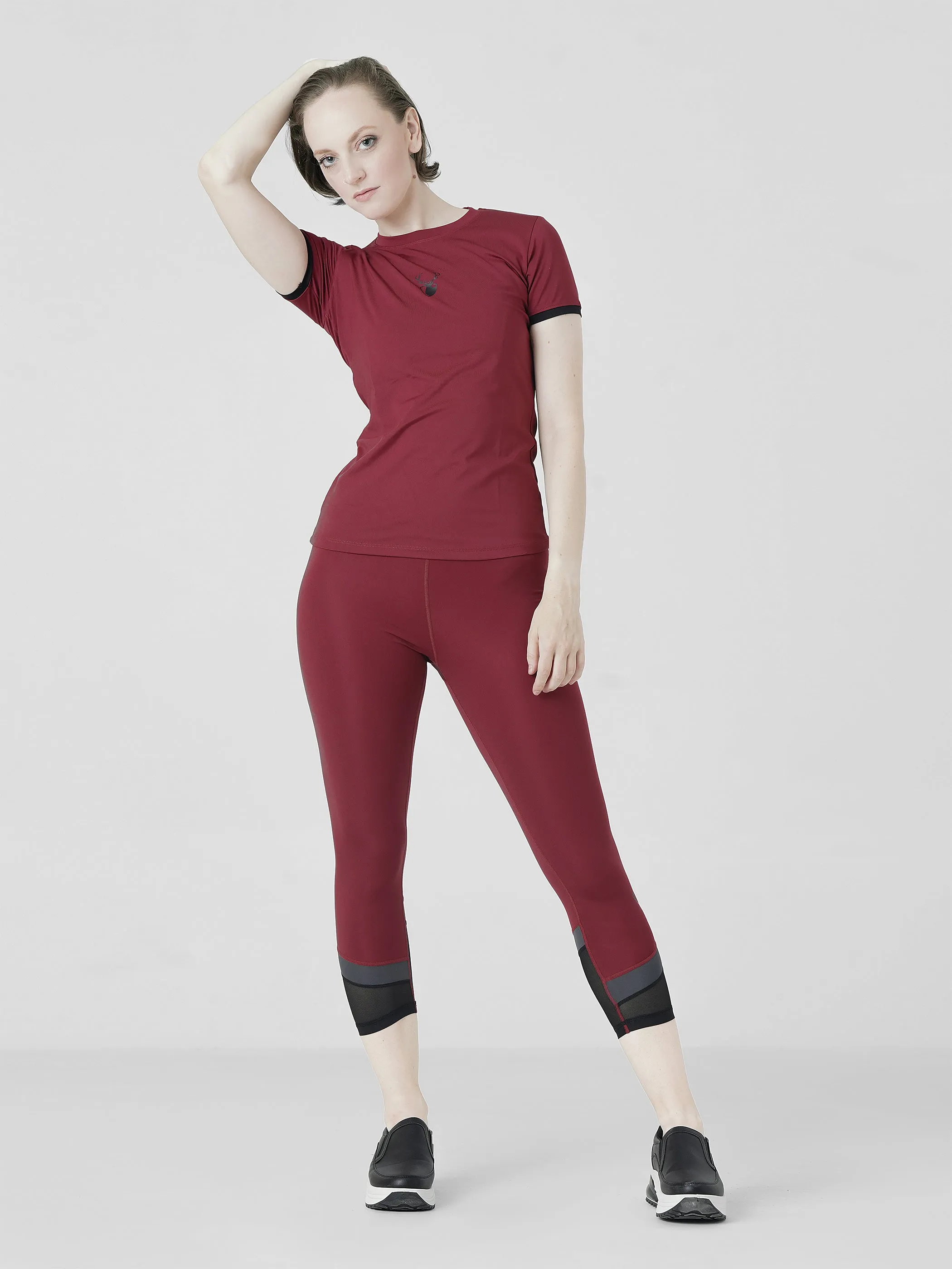 Sonora Tee in Maroon