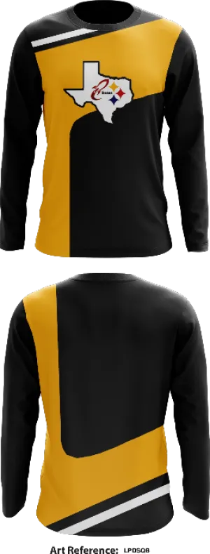 SPACE CITY STEELERS Core Men's LS Performance Tee - LpDSQB
