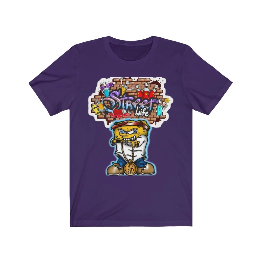 Sponge Bob Street life Unisex Jersey Short Sleeve Tee