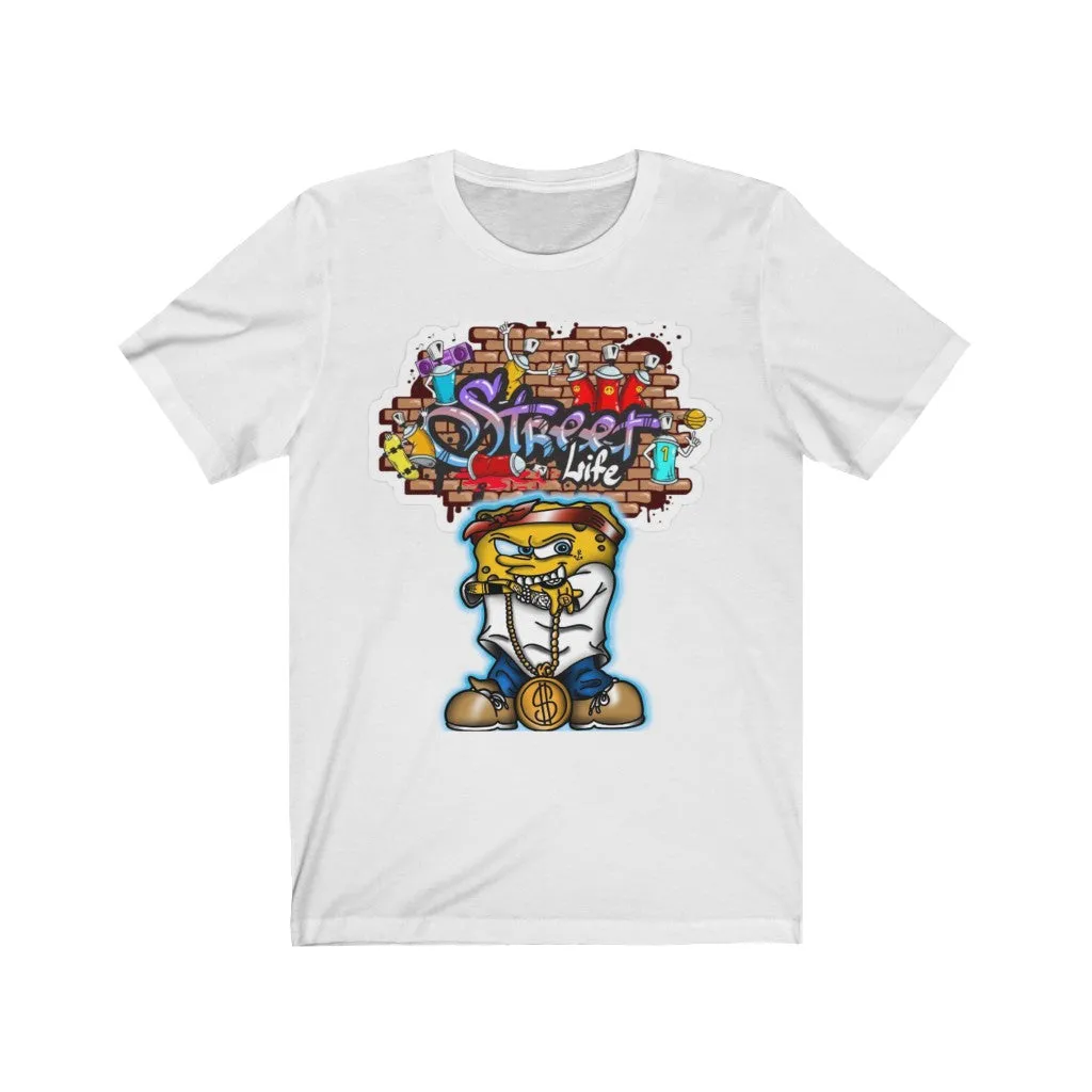 Sponge Bob Street life Unisex Jersey Short Sleeve Tee