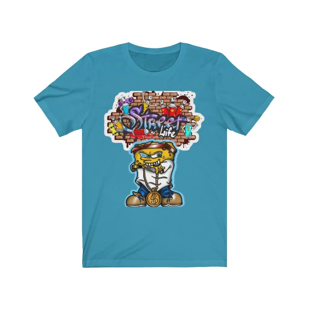 Sponge Bob Street life Unisex Jersey Short Sleeve Tee