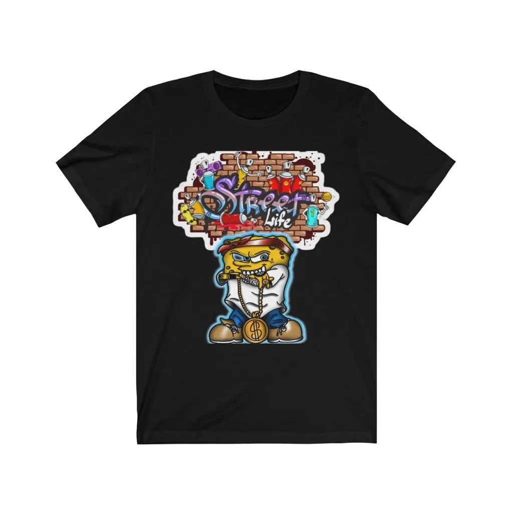 Sponge Bob Street life Unisex Jersey Short Sleeve Tee