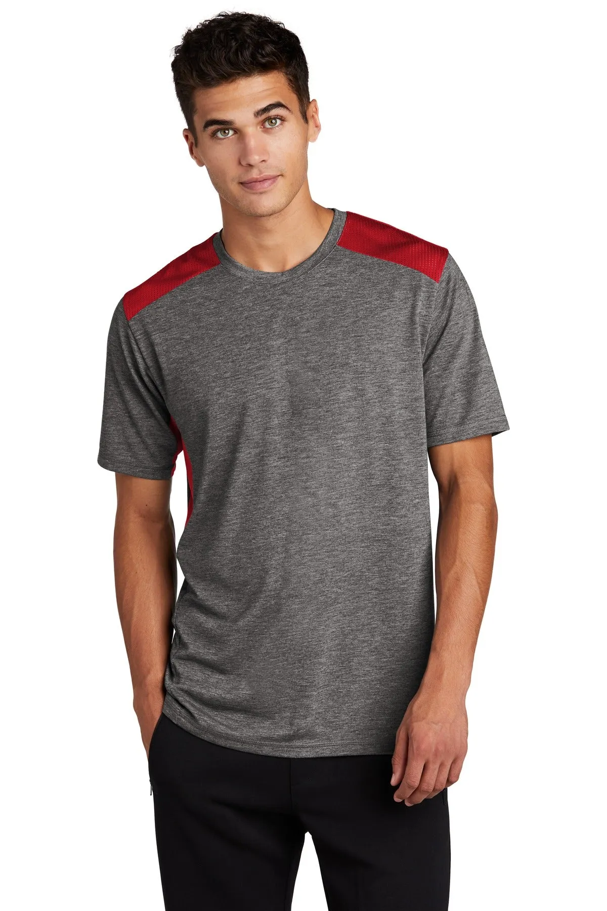 Sport-Tek ¨ PosiCharge ¨ Tri-Blend Wicking Draft Tee. ST410