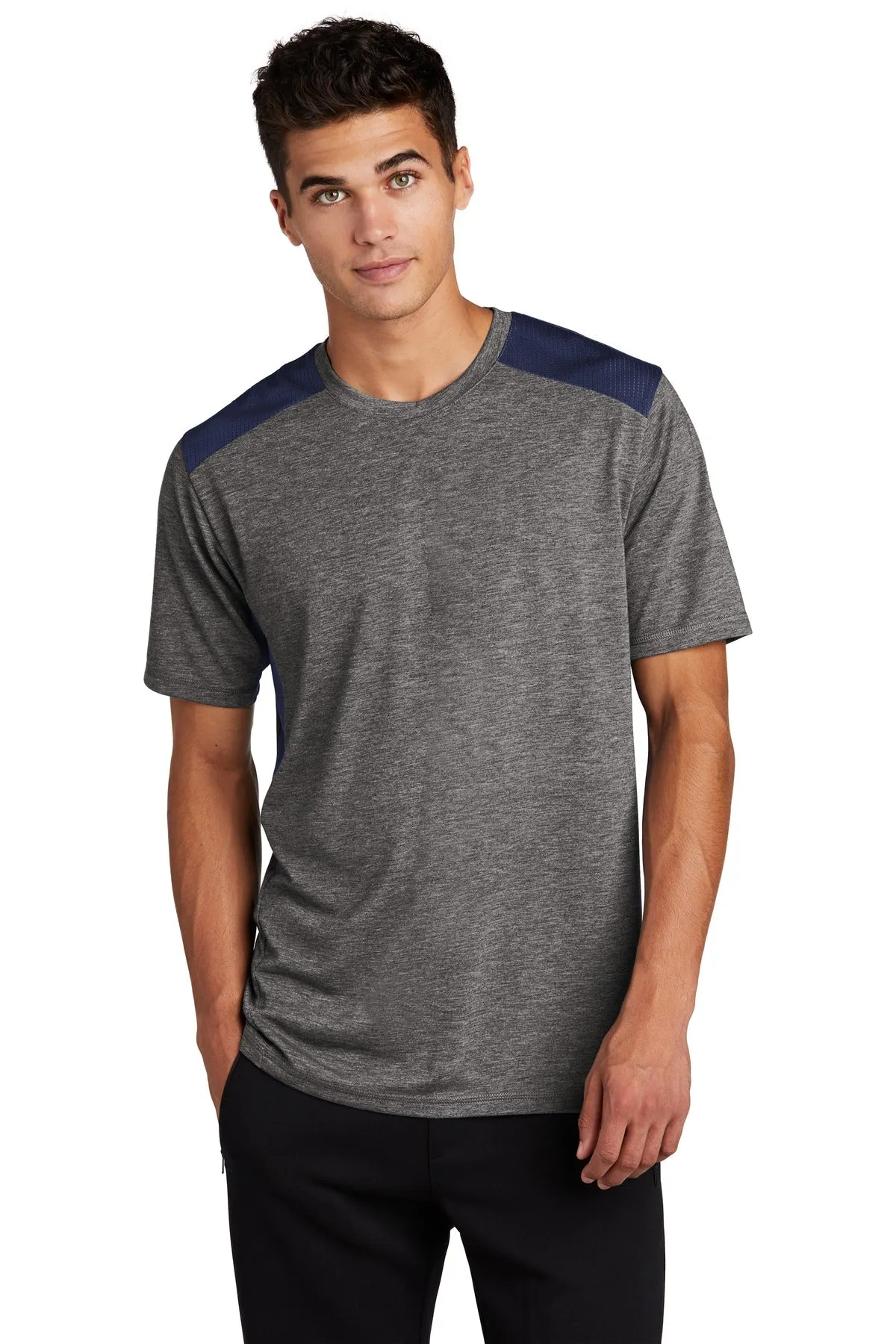 Sport-Tek ¨ PosiCharge ¨ Tri-Blend Wicking Draft Tee. ST410